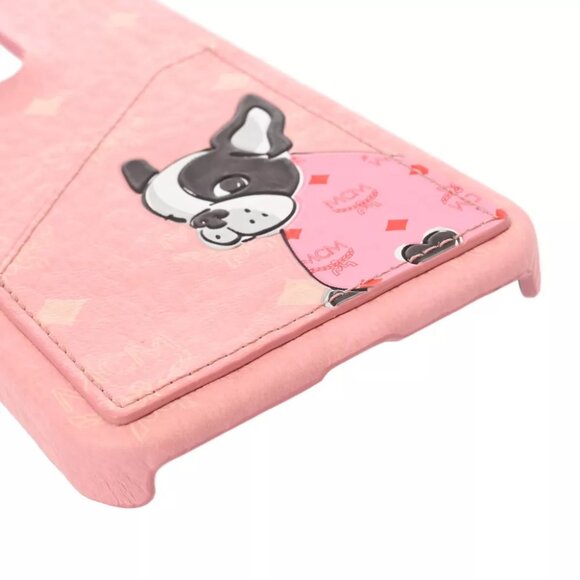 MCM iPhone13 Pro French Bulldog Smartphone Case Visetos Pink - Picture 11 of 12